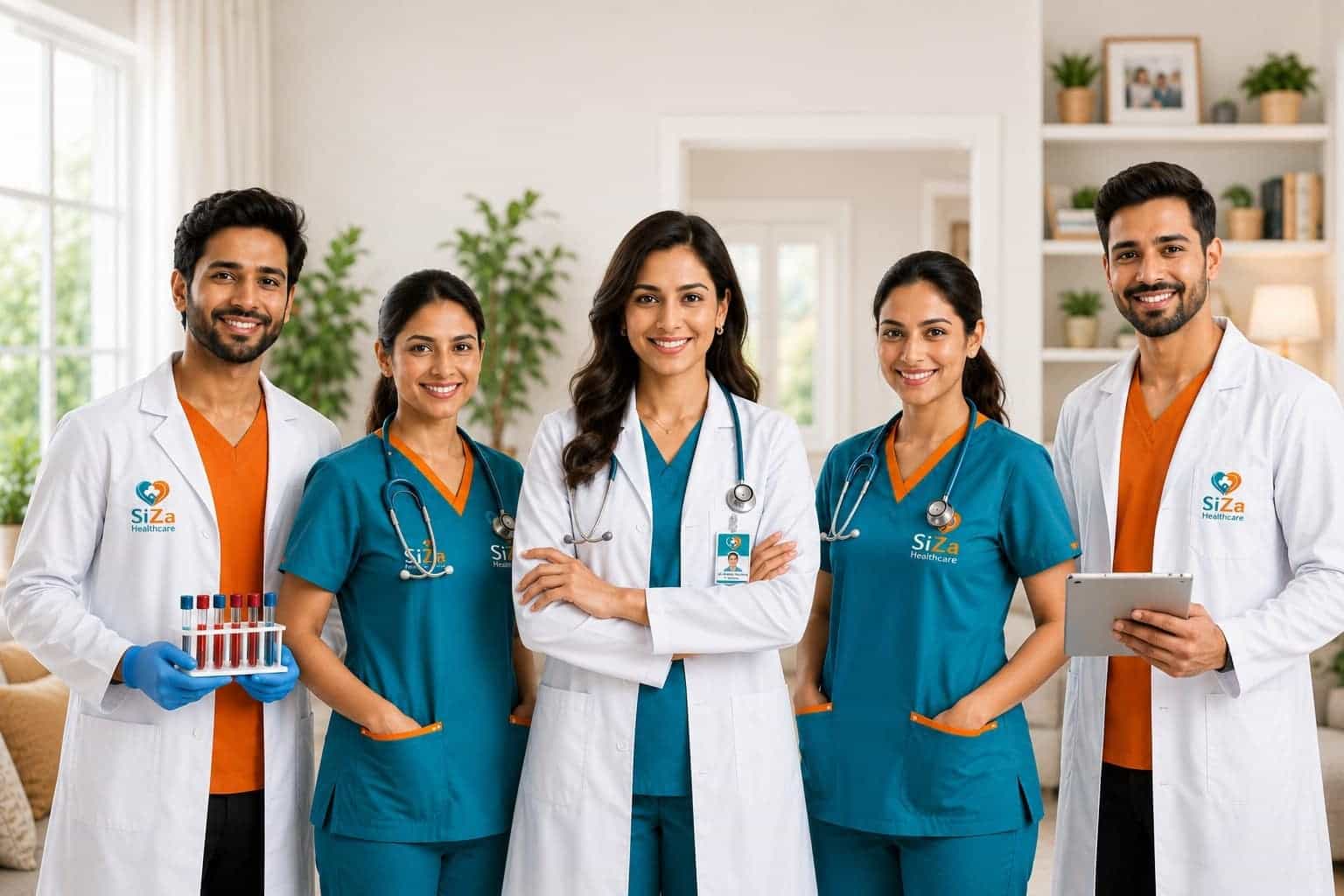 DHA-licensed home healthcare professional providing medical care in Dubai